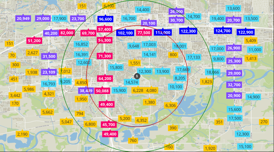 West Des Moines, Iowa - Daily Average Traffic Count